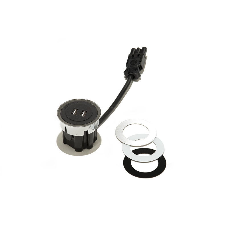Вбудований модуль Versadot USB (1 USB 5V (2P), нерж.) Кабель 200мм ASA