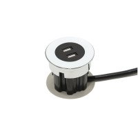 Встраиваемый модуль Versadot USB (1 USB 5V (2P), белый) Кабель 200мм ASA
