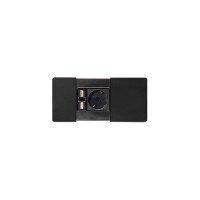 Встраиваемая розетка Versapad (1 силовая розетка,1 USB 5V (2P), черный ASA