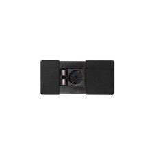 Вбудована розетка Versapad (1 силова розетка, 1 USB 5V (2P), чорний ASA