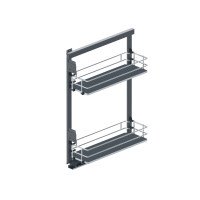 Карго-15 MAXIMA SILVA MINI, права хром+графіт L-480 мм (h-680 мм) Rejs