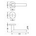Комплект ручок LDH 2171 WC 8 нерж. сталь чорна, Hafele