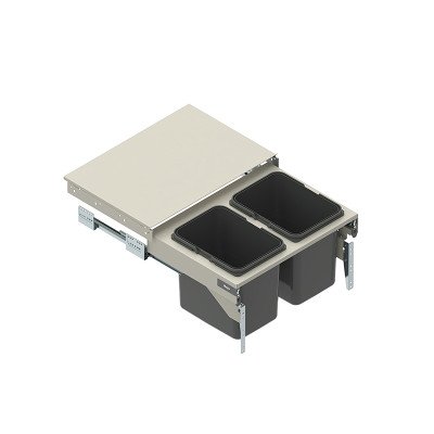 Відро-контейнер SEGREGO-600 срібло H = 425 (2х20л) L-400 (403), Rejs