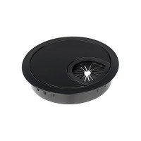 Заглушка электропроводки Luna d=60 чёрный GIFF