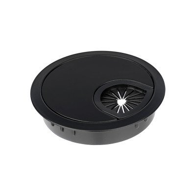 Заглушка электропроводки Luna d=60 чёрный GIFF