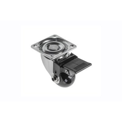 GTV Ролик d=35 мм чорний із стопором Brazylia (макс.нагр.30кг) (Китай)