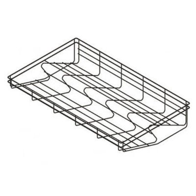 VARIANT MULTI Полка для обуви 800 L-480 металл цвет черный мат, (без направляющих)