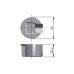 Стяжка Quick для стільниць d=35мм, M8x150мм, Italiana Ferramenta