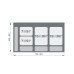 Відро-контейнер PRAKTIKO 80 четверне (2x20л+2х9л), Rejs