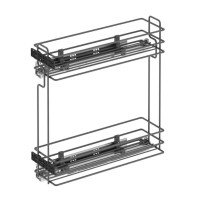 Starax Карго-20 антрацит 2 полки с доводчиком BLUM левая (140х470х470)