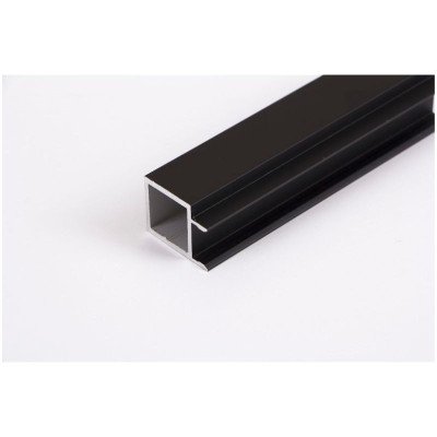 Труба квадрат 20x20x2мм LED черный 5,95м