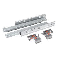 Напрямні приховані повного висування з доводчиком Clip 3D GIFF PRIME S2.0 (16-19мм) L=350