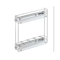 Starax Карго-20 антрацит 2 полки с доводчиком BLUM правая (140х470х470)