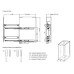 Карго-15 VARIANT MULTI пр. хром/графит, направляющая BLUM L-450 мм(NEW) Rejs