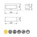 GTV Вбудована розетка SOFT прямокутна Сіра (2 розетки+2USB) Schuko (Китай)