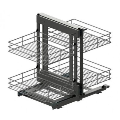Магический угол Maxima Classic Corner comfort пр.1000, графит (445x540x750)