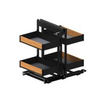 Магічний кут Maxima PURO Corner comfort пр.1200, чорний мат.