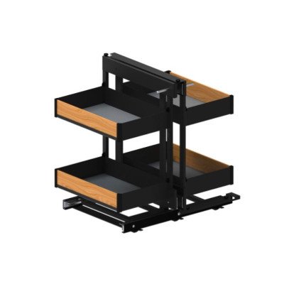 Магічний кут Maxima PURO Corner comfort пр.1200, чорний мат.