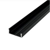 Профиль LED алюминиевый  ЛП7B 6.5х15,5 черный (накладной , L-2000 мм) BIOM