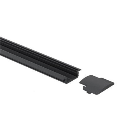 Профиль LED LUMINO врезной черный мат. L-3000 мм, Rejs (47298)