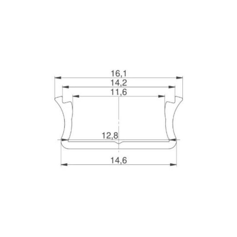 Профиль LED LUMINO накладой белый L-2000 мм, Rejs (47337)