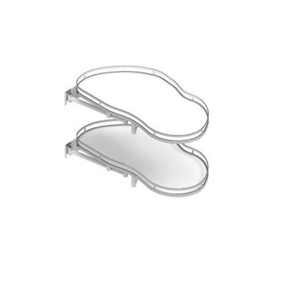 Магический угол ERGO Corner Optima пр. 900/500 хром/,белый