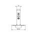 Hafele Петля METALLA 110 SM 105° внутренняя с доводчиком 45/9,5 (clip-on) (47379)