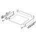 Hafele Matrix S Slim 35 кг висувна скринька H=135 L=500, біла (напрям.+боковини)
