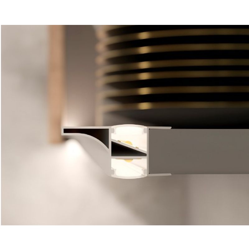 Профиль LED LUMINO торцевой алюминий L-3000 мм, Rejs