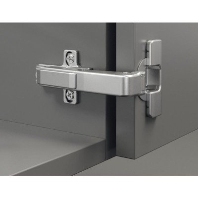 Hafele Петля DUOMATIC PLUS 110 °прямая длинная рука никелированная 48/6 под шуруп