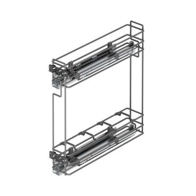 Starax Карго-15 антрацит 2 полки с доводчиком BLUM левая (108х470х470)
