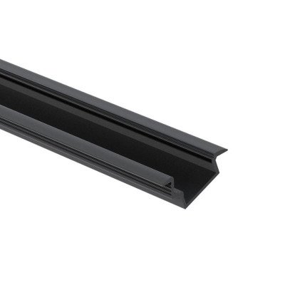 Профіль LED LUMINO Вбудований кутовий світлодіодний профіль L=2000 чорний mat, Rejs