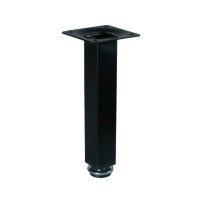 Ніжка з регулюванням квадратна Nelio 25x25/150 чорний GIFF