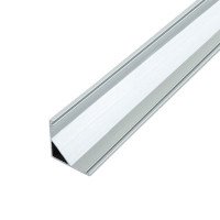 Профіль LED кутовий алюм., LPU-16 A L-2000 мм, (білий розсіювач матовий LM-S16)