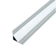 Профіль LED кутовий алюм., LPU-16 A L-2000 мм, (білий розсіювач матовий LM-S16)