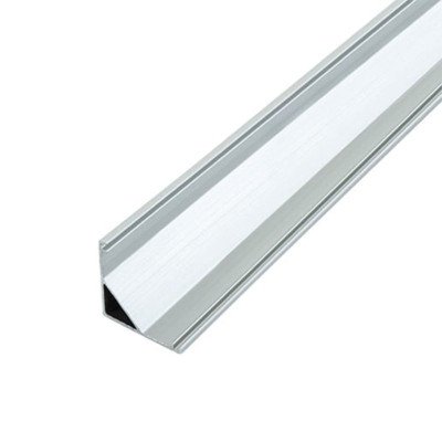 Профіль LED кутовий алюм., LPU-16 A L-2000 мм, (білий розсіювач матовий LM-S16)
