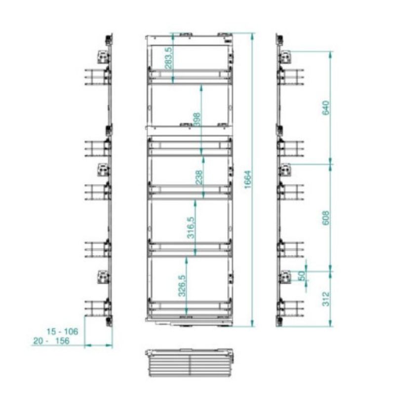 Карго-20 MAXIMA Classic MAXI II прав. графіт (h-1700 мм) Rejs