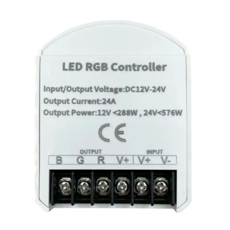 Контролер RGB OEM C-24-RF8-T-W (8A*3кан) білий