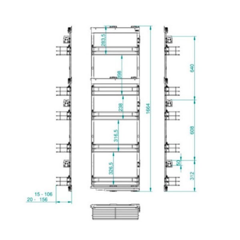 Карго-15 MAXIMA Classic MAXI II прав. графіт (h-1700 мм) Rejs