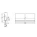 Ручка профильная Linken System Piano, 3м, золото матовое