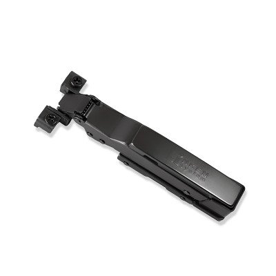 Петля LinkenSystem A SOFT CLOSE PRO 3D-Black для алюминиевого профиля наружная, линейная лапка