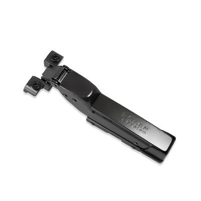 Петля LinkenSystem A SOFT CLOSE PRO 3D-Black для алюминиевого профиля внутренняя, линейная лапка