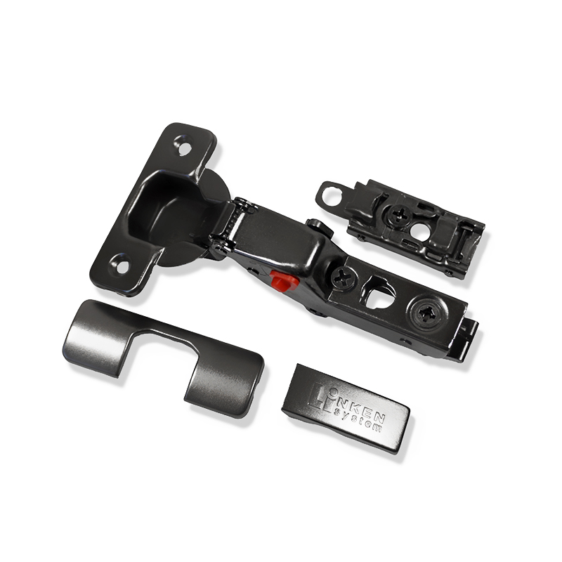 Завіса LinkenSystem A Soft close PRO - Black 3D (св. хід) внутрішня, лінійна лапка