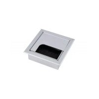 Заглушка электропроводки прямоугольный DOCKER, 80x80 mm aluminium C-0, Rejs