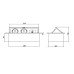 Встраиваемая розетка прямоугольная Белая (2розетки+1USB+1TypeC) Schuko (Китай) GTV