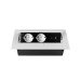Встраиваемая розетка прямоугольная Белая (2розетки+1USB+1TypeC) Schuko (Китай) GTV