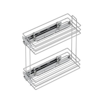 Starax Карго-30 хром 2 полиці з доводчиком BLUM права (230x475x495)