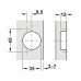 Петля Hafele METALLA SM 540 110° 1/2 с доводчиком 45/9.5