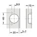 Петля Hafele METALLA SM 540 110° внутренняя с доводчиком, ЧЕРНАЯ, 45/9.5