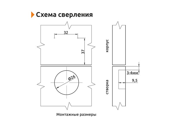 Петля Mini Накладная с доводчиком 90° GIFF